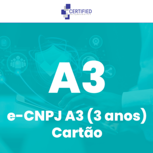 Certificado Digital e-CNPJ A3 (3 anos) Cartão